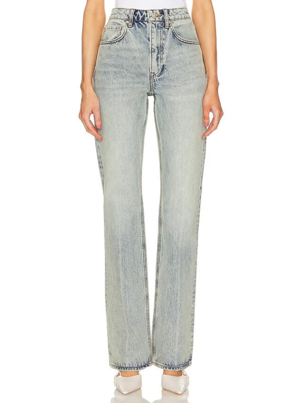GRLFRND Melanie Jeans k High Rise Boot Cut Tupelo Tint NWT Size 31 $225msrp